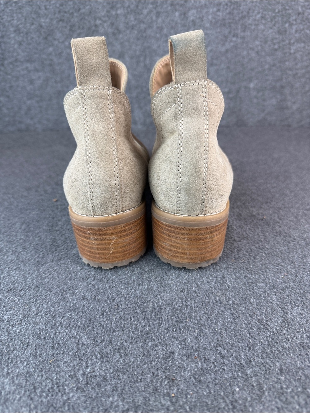 Blondo Sandra Waterproof Cow Leather Booties in Sand Size 8.5M - Picture 5 of 10